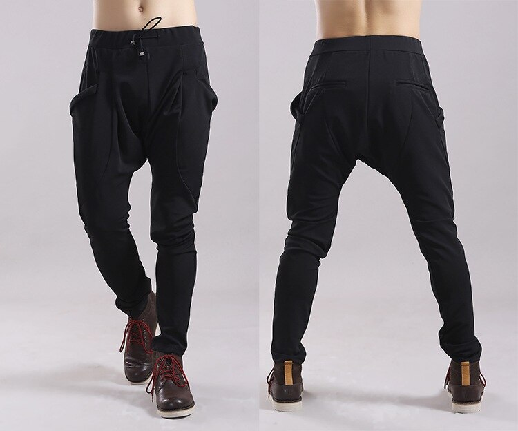 Pantalon de danse style Hip hop pour homme, sarouel, baggy, bas à entrejambe bas, pantalon de survêtement, calca