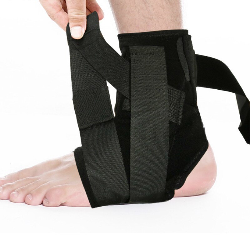 Fitness ankelbøjle beskytter fod ankel support wrap for fraktur gym forstuvning ankel varus ledkorrektion bælte bandage vagt