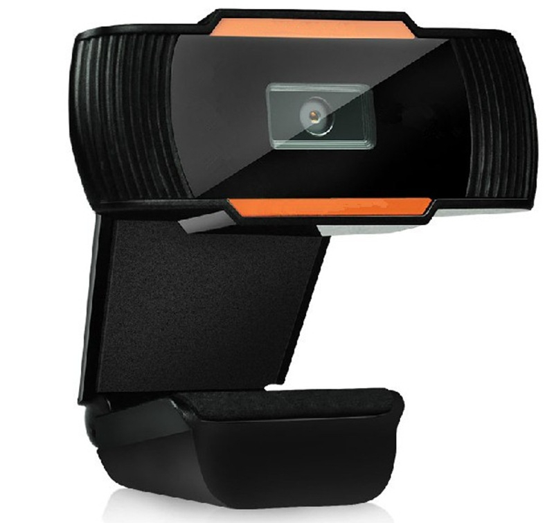 Jelly Comb USB 2.0 Webcam HD PC Camera 640X480 Video Record Webcam Web Camera with Microphone for Computer Laptop Skype MSN: Orange