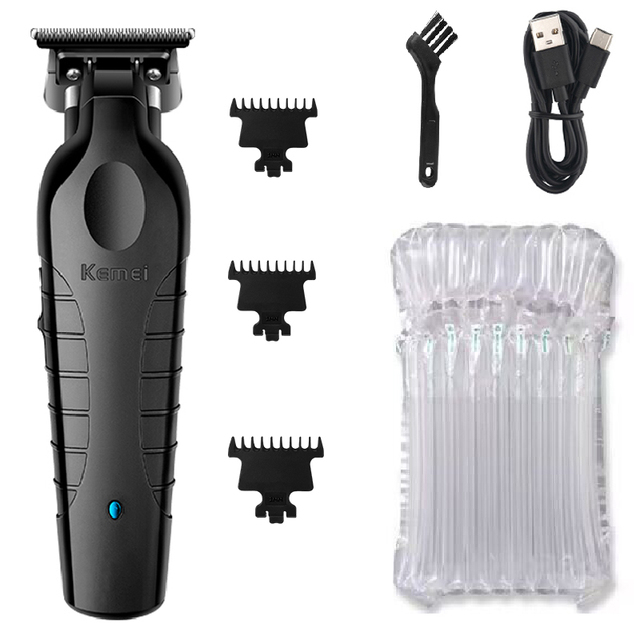 Kemei 2299 Kapper Draadloze Tondeuse 0mm Zero Gapped Carving Clipper Detailer Professionele Elektrische Afwerking Snijmachine: Oranje