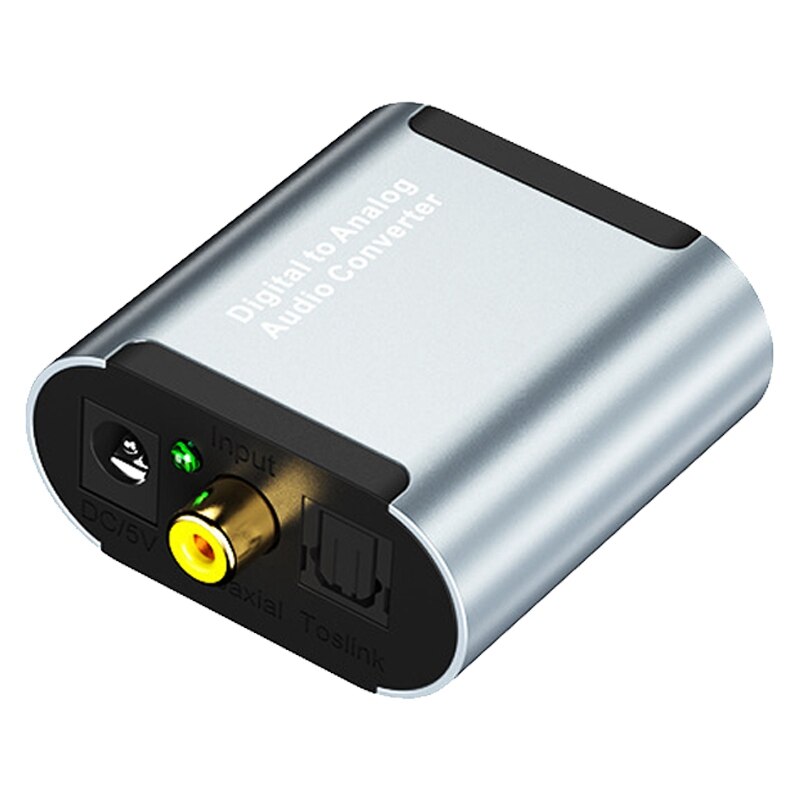 Audio Converter, Digital Optical Coaxial Analog Converter, with 3.5mm Audio HD Decoder: Default Title