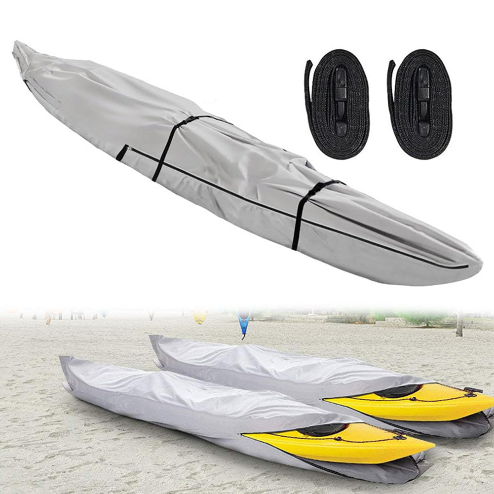 For Canoe For Kayak Full-Cover Boat Protection Dustproof Canoe Cover 10ft 3.1*0.7m Full Coverage Fishing Boat Cover
