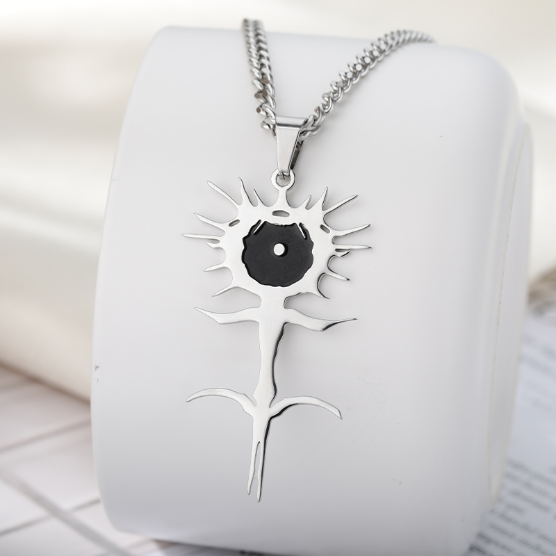 Goth Ghostemane Ketting Rvs Charm Kettingen Voor Vrouwen Zilveren Kleur Ketting Kettingen Sieraden Colgantes Mujer