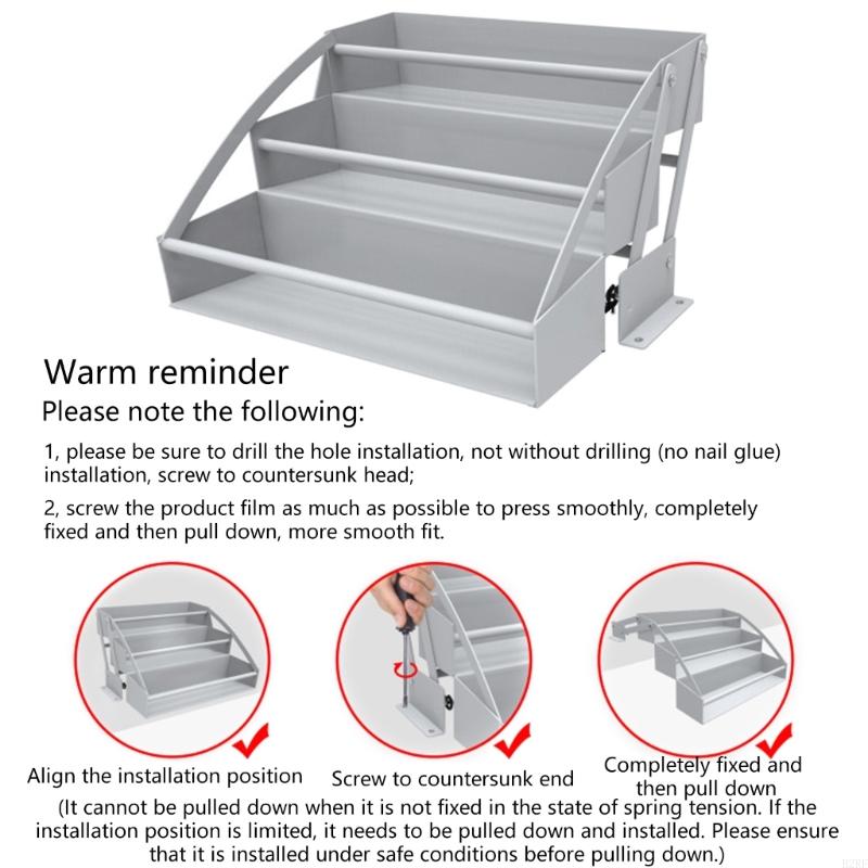 B2RF Retractable Pull Down Cabinet Down Rack for Kitchen Cabinet