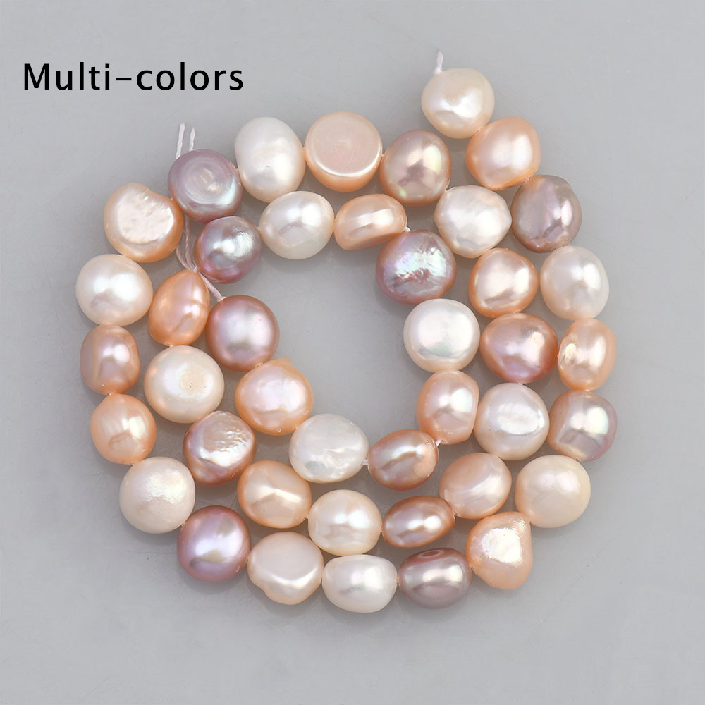 Perla barocca di perle coltivate d'acqua dolce genuina naturale di alta qualità per gioielli collana braccialetto tariffa forniture da 3mm a 10mm: 10 mm / Grigio