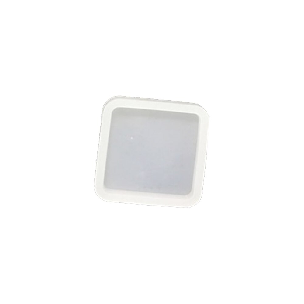 Clear Clay Molds Making Pottery Tools Ceramics Molds Polymer Clay Resin Craft Mould Round Oval Square Shaped Silicone Portable: Square-S