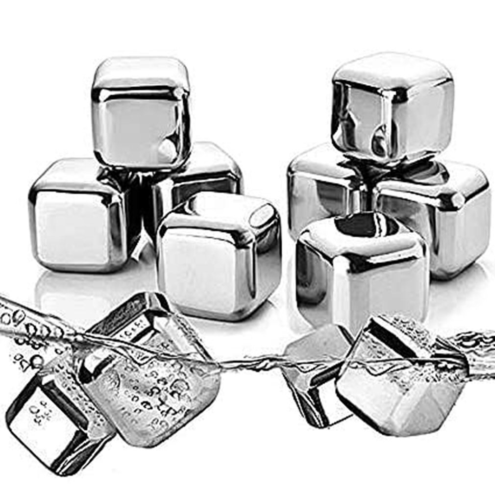 Roestvrij Staal Ijs Steen Ijs Pellets Bevroren 304 Whisky Ijs Wijn Steen Snelle Koeling Rvs: Default Title