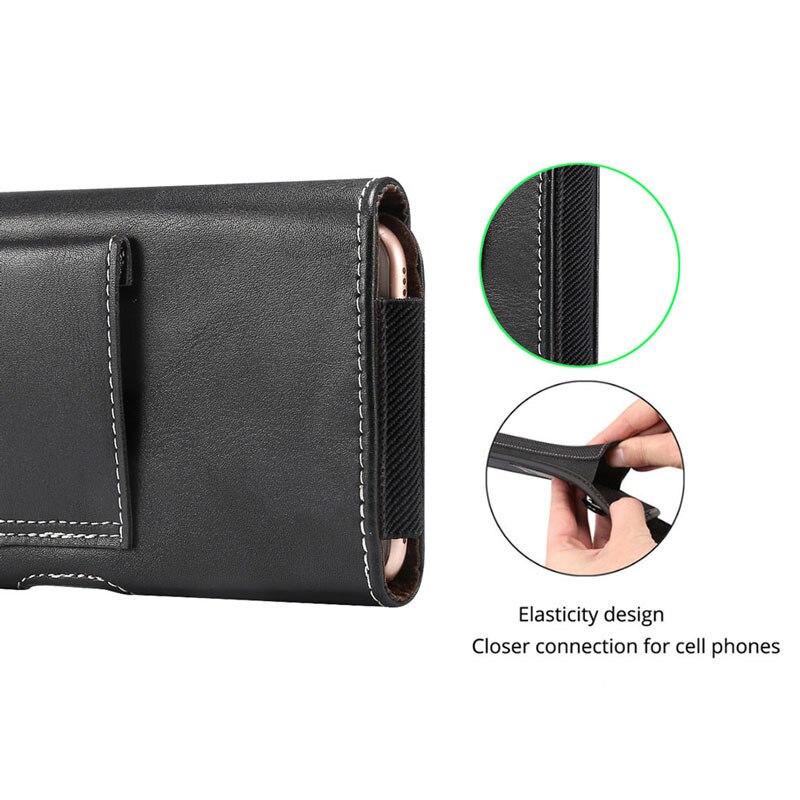 Riem Clip Holster Leather Pouch Case Voor IPhone11 11pro Max Xr X Xs 7 8 6Plus Taille Tas voor Samsung S10e S20 Ultra Note10