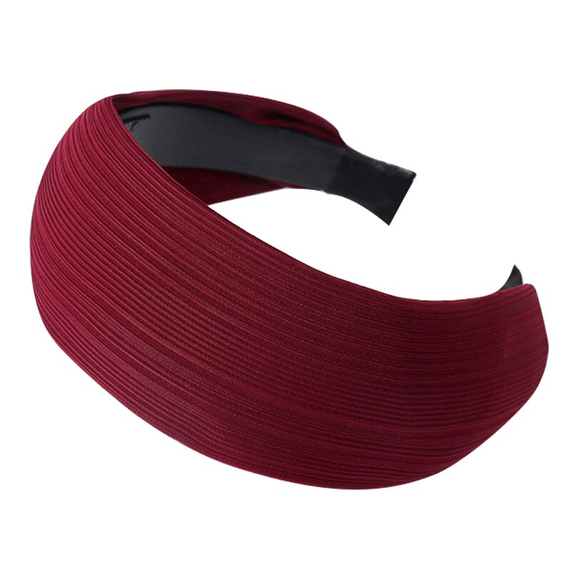Diademas cinta para el pelo para niña y mujer, bandana ancha lisa, accesorios para el cabello, diademas