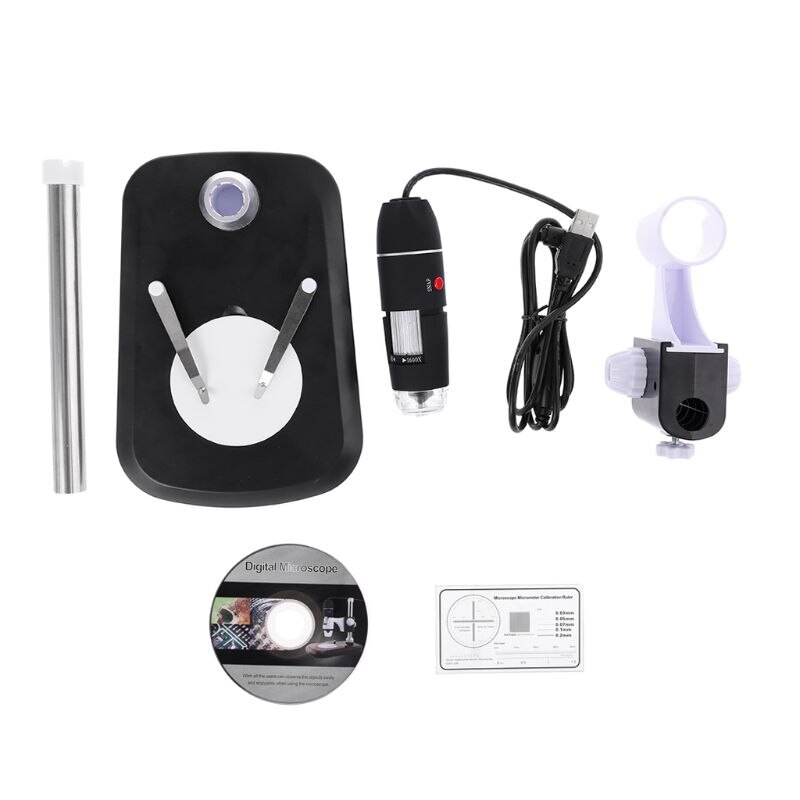 1600X Digital Microscope Endoscope with Stand USB 2.0 Magnification Portable