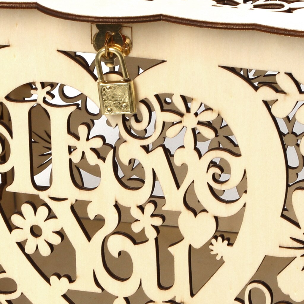 Wedding Card Box for Reception - Rustic Wood Card Box for Receptions, Parties, Birthdays, Baby Showers Wedding Decoration