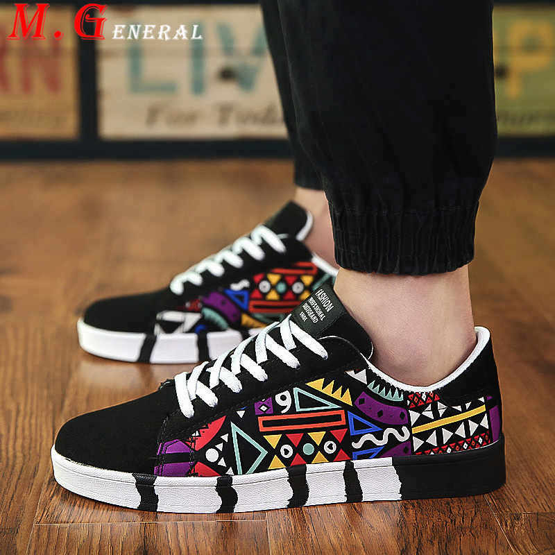 Plimsolls herenschoenen print lage top heren sneakers hiphop heren casual schoenen zomer kruisbandjes heren zapatos vulcanize schoen  c63