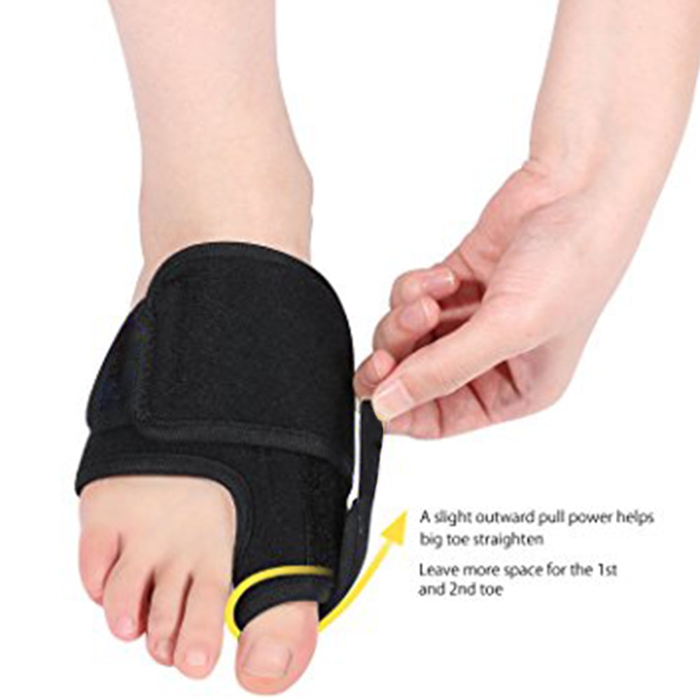 1 paar Big Toe Bunion Spalk + 1 Paar Gratis Siliconen Teen Beschermer Voetverzorging Protector Set