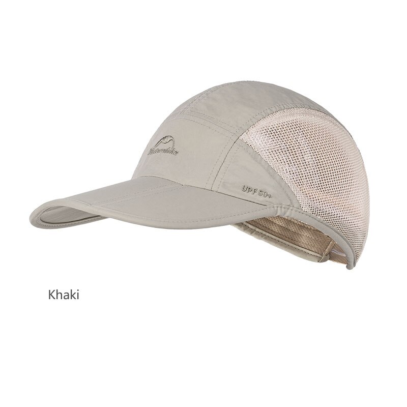 Naturehike-Sombrero de sol transpirable con protección solar para hombre y mujer, gorra de secado rápido para deportes al aire libre, NH18H009-T: Khaki