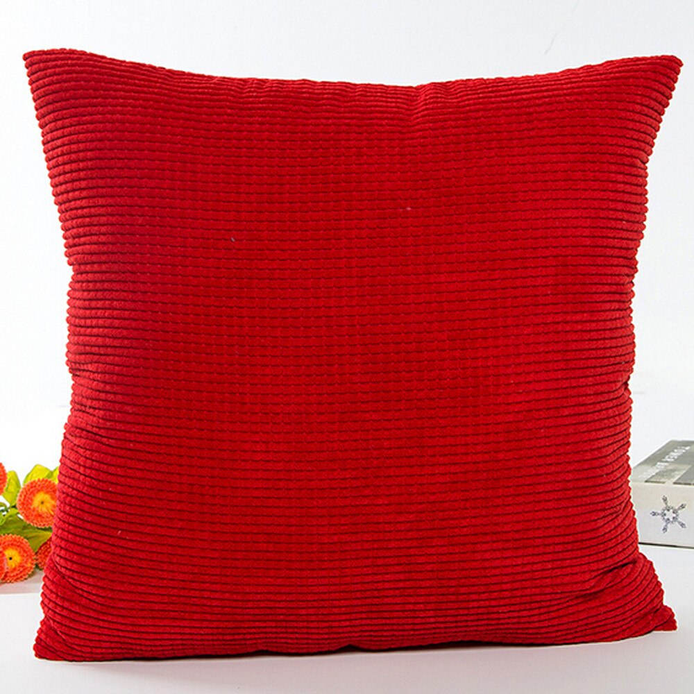 Taille Gooi Kussen Home Decor Gooi Polyester Katoen Voor Thuis Hotel Kussen s3: Red