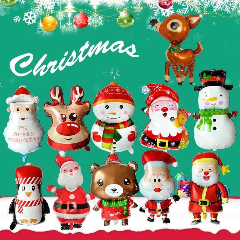 Christmas Decor Santa Claus Aluminum Foil Balloon Balloon Year Christmas For Home Years Xmas Party Decoration