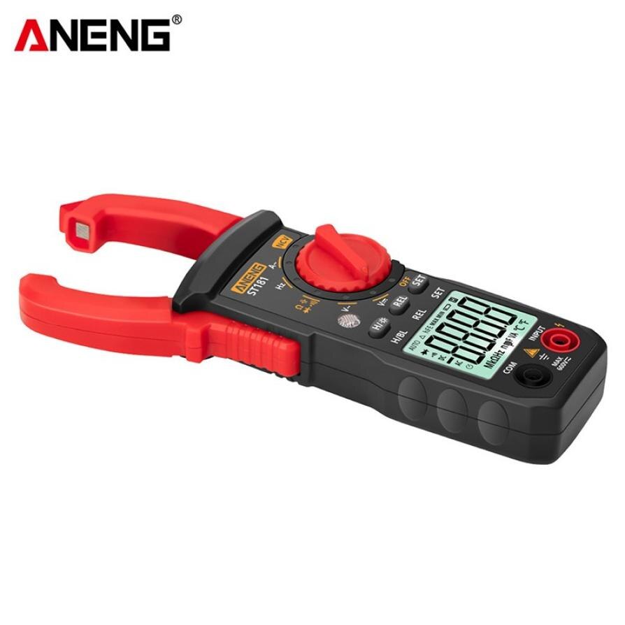 Portable ST181 Digital Clamp Ammeter Multimeter Automatic Range AC/DC Voltage Current Test Continuity Measure Tester