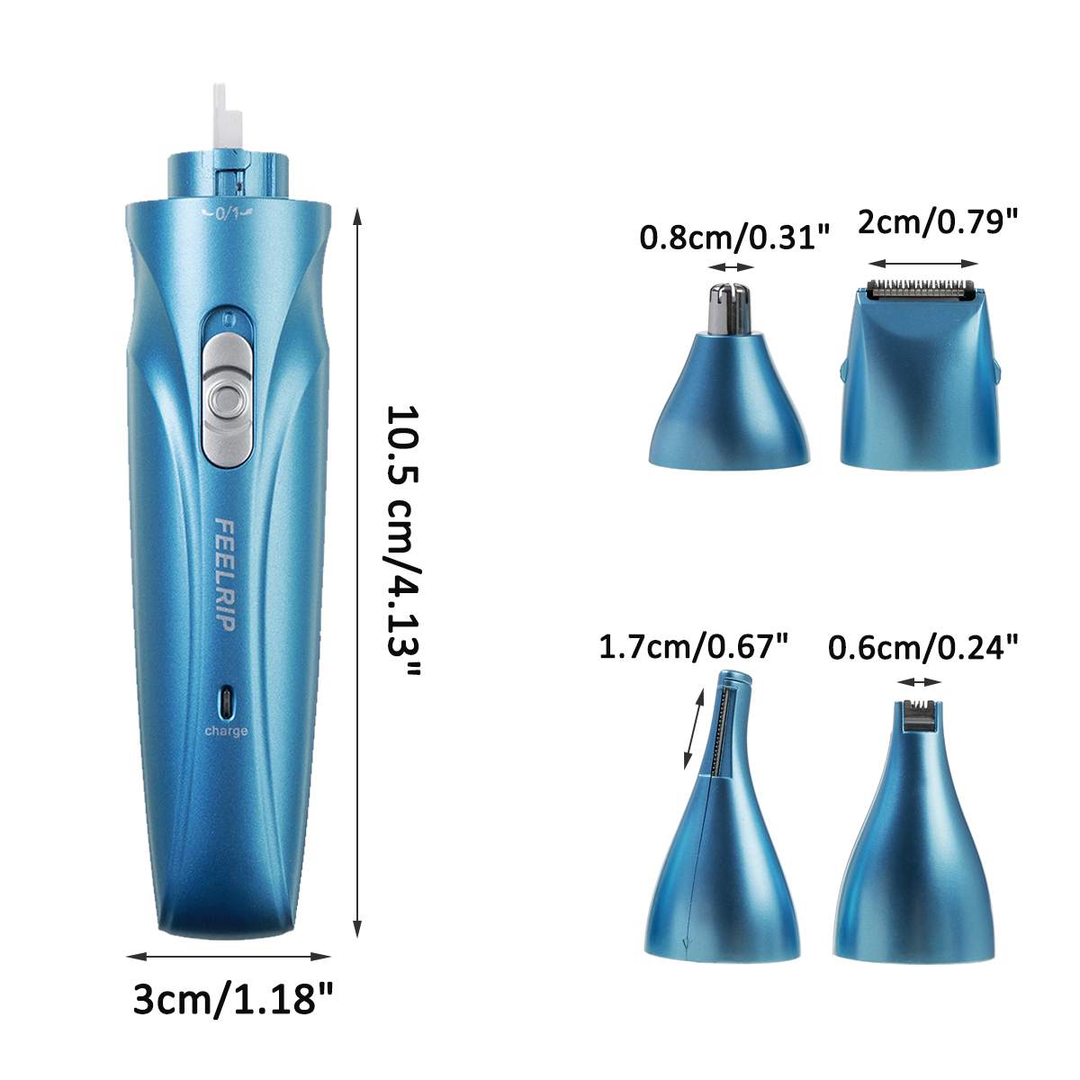 4-In-1 Oplaadbare Tondeuse Elektrische Tondeuse Neus Haar Snijmachine Met Draaibare Kop Man Vrouw razor Remover Kit