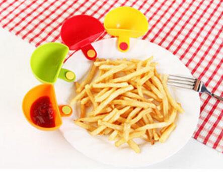 Dip clips køkken skål kit værktøj små retter krydderi klip til tomat sauce salt eddike sukker smag krydderier