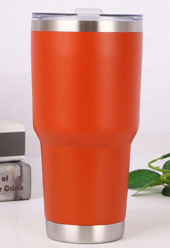 Gobelet en acier inoxydable à Double paroi | Isolation sous vide, tasse à café de voyage 30oZ: Orange