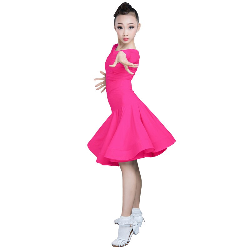 Robe de danse latine pour filles, tenue de salon, Costume de compétition, vêtements de danse pour enfants SL2328,