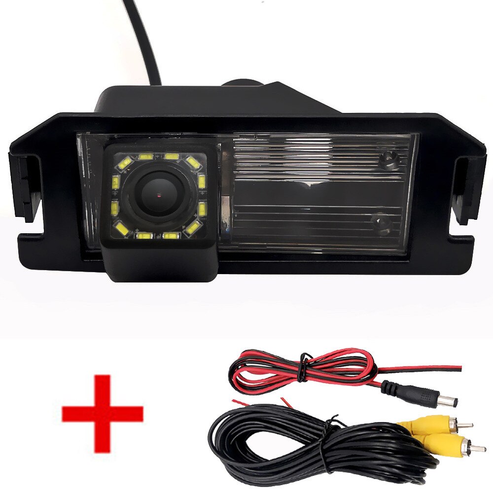 Dynamic Trajectory Wireless Car Rear View Camera For Hyundai i10 i20 i30 ix55 Genesis Elantra Atos Veloster/Kia Soul Pride Niro: Wire 12LED / Fixed Parking Line
