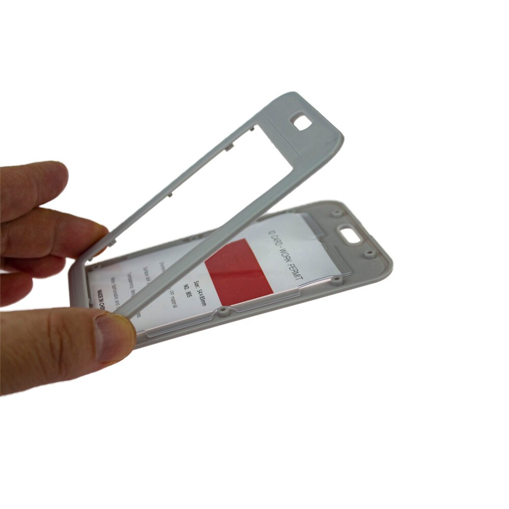Color ID Card Holder Plastic Badge Holder Name Identification Sleeve Dual Clear Business Exhibition Shell Office school entrance