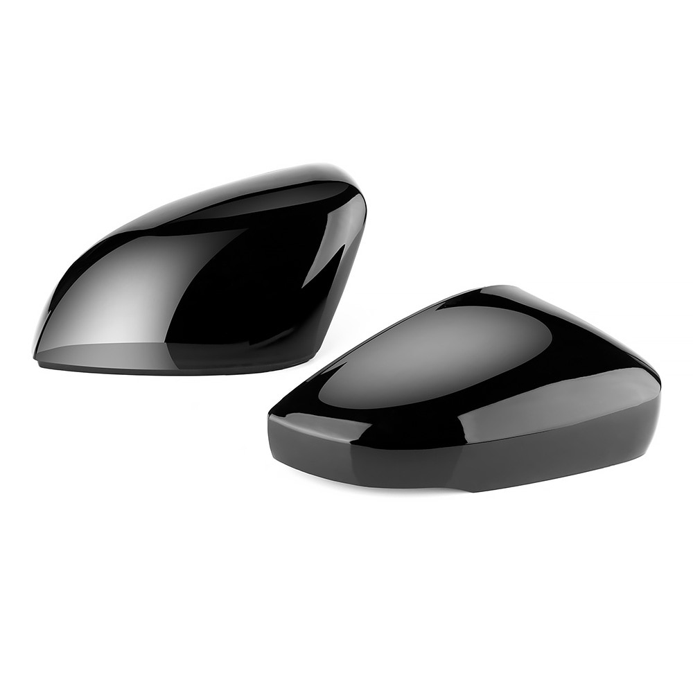 2 pièces pour Volkswagen VW Polo MK5 6R 6C avec indicateur ABS couvercle de rétroviseur latéral capuchons de remplacement garniture de coque noir