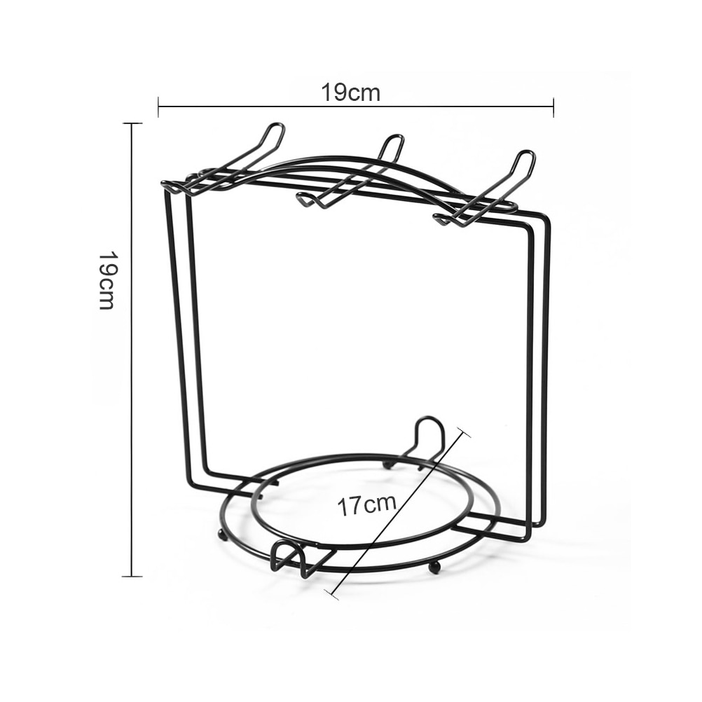 Tea Cups Display Stand Anti-rust Cups Holder Stainless Steel Drying Rack for Cups Dishes