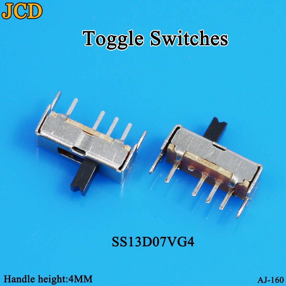 Jcd 1 st/lot  ss 12 d 00 schuifschakelaar schuifversnelling fluctuatieband 2/3 bestand enkel dubbel horizontaal mini horizontale voeding: Ss13 dagen 07 tegen 4