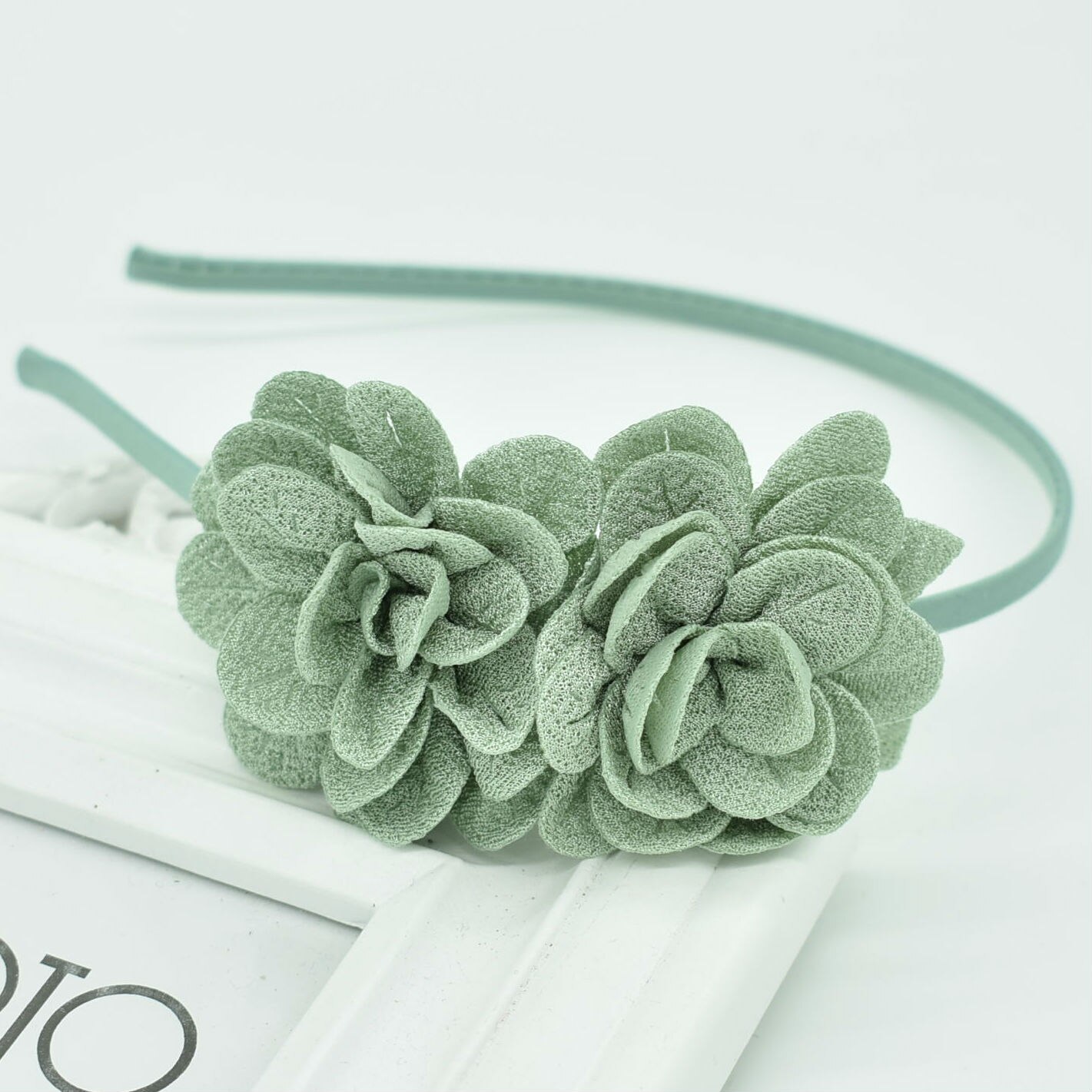 popular Children's Two flower headband headdress girls multicolor hair accessories flower hair band Female pop: V11