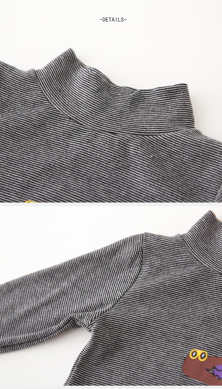 Ropa de niño de otoño-invierno, ropa interior de algodón con cuello alto Dinasour de dibujos animados para niños de 2 a 6 años, ropa interior térmica para niños