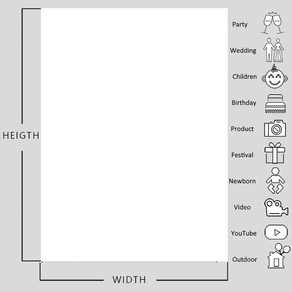 Beenle sólido branco vinil fotografia fundo retrato arte produto vídeo youtube ao vivo photozone pano de fundo prop para estúdio foto