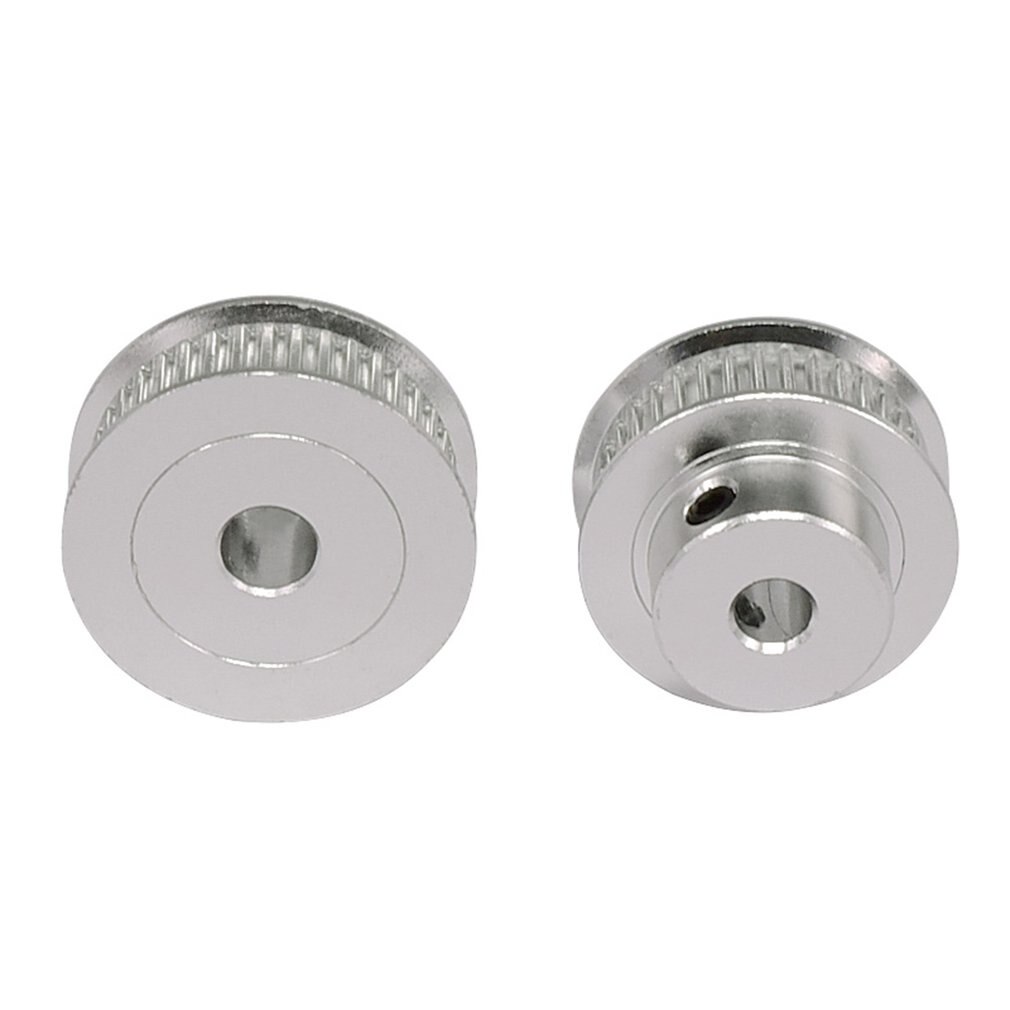 GT2 Aluminum Alloy Timing Belt Pulley With 60 Teeth 6.35MM Timing Belt Width For 3D Printer 6.35mm Wide Timing Belt