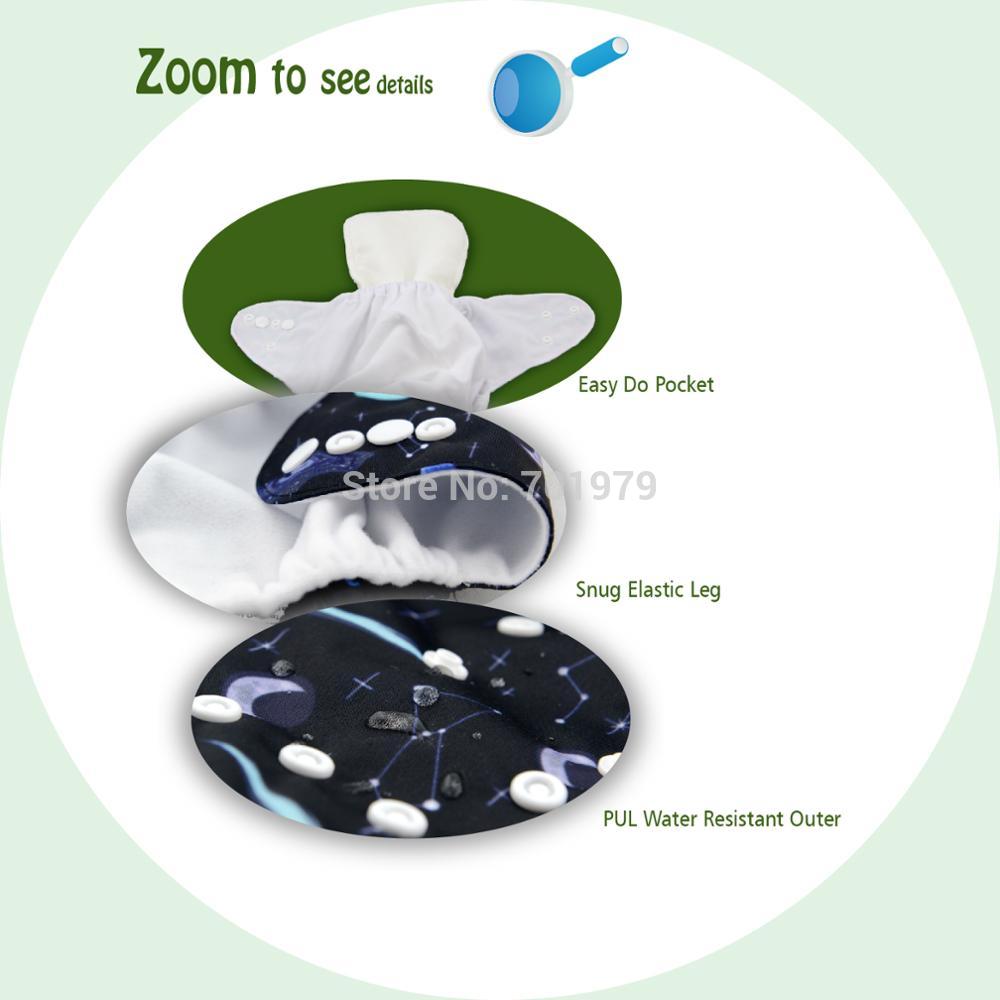 ! alvababy klut bleie posisjon digital lomme stoff bleier baby vaskbar baby bleie med 1pc mikrofiber innlegg