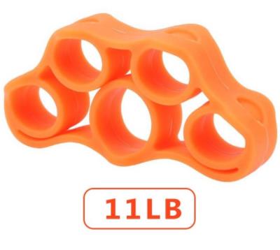 Fitness Silicone Finger Gripper Strength Trainer Finger Stretcher Expander Exercise For Elders Students Athletes Muscle Training: Orange