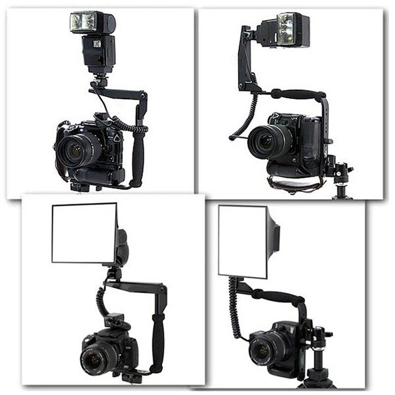 635 Bracket Camera Flash Bracket Grip Aluminium Alloy Quick Flip Flash Bracket Grip Camera Flash Arm Holder For Nikon For Cano