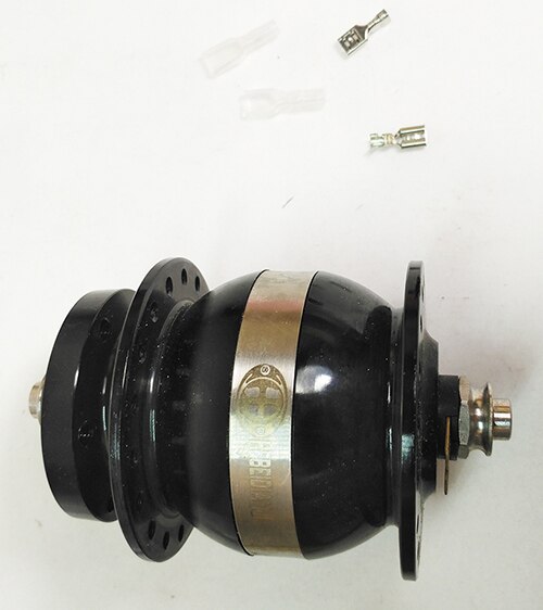 HEBE 36 hole 3w alloy quick release disc generator power sealed bearing front wheel ebike bicycle hub: black hub only