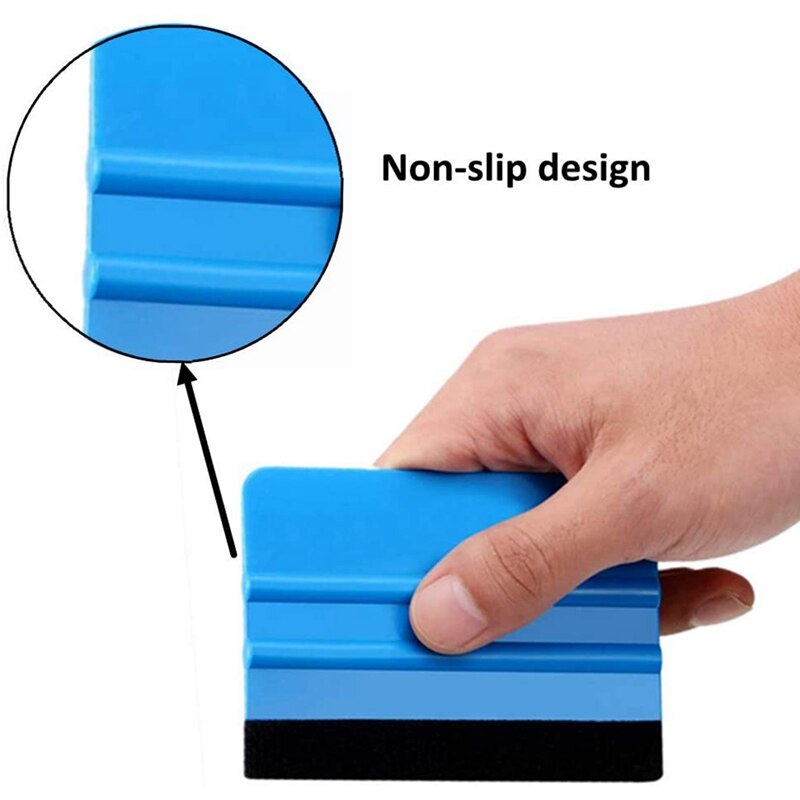 Vinyl Wrap Tool Kit, 10Pcs Felt Edge Squeegee for Car Vinyl Wrapping Window Film Tinting Decal Wallpaper Installation