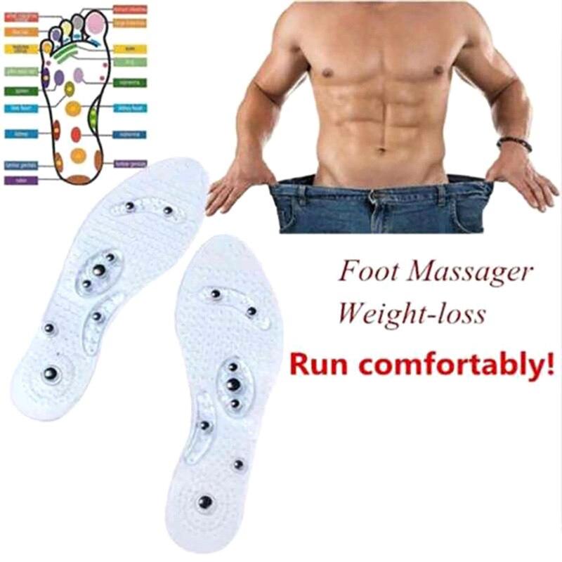 1 paar Atmungsaktive Schuhe Pad Massage Einlegesohlen Magnetische Akupunkturpunkt Magnet Pad Schuhe Von UNS