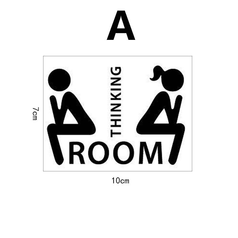 Wc Muursticker Badkamer Decoratie Wc Wc Stickers Waterdicht Wasruimte Pvc Posters Woondecoratie Accessoires: A