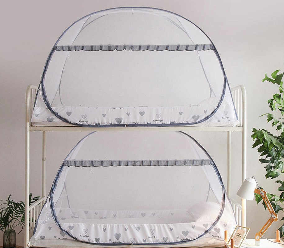 Hartpatroon yurt klamboe verhoging encryptie eendeurs dubbel huis 1.8m studentenhuis 1m slaapkamers klamboe: Gary 100 x 200cm