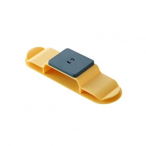 Power Strip Houder Zelfklevende Sterke Draagkracht Abs Alete Kabel Fixer Voor Slaapkamer: Blue Yellow