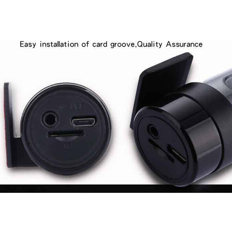 Cámara gran angular 1080P WiFi para coche grabadora de conducción oculta Grabación en bucle detección de movimiento Sensor de gravedad 140 grados