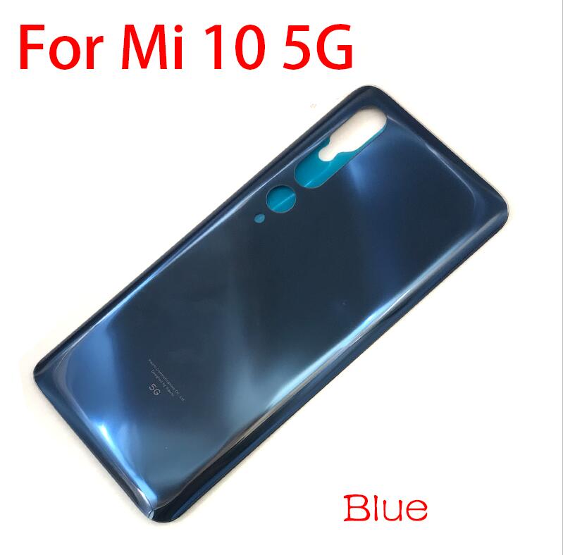 Wymiana szkła bateria tylna pokrywa obudowa tylna szklana obudowa z klejem do Xiaomi Mi8 Mi9 Lite Mi 10 5G / 8Se 8 se 9T: Mi 10 blue