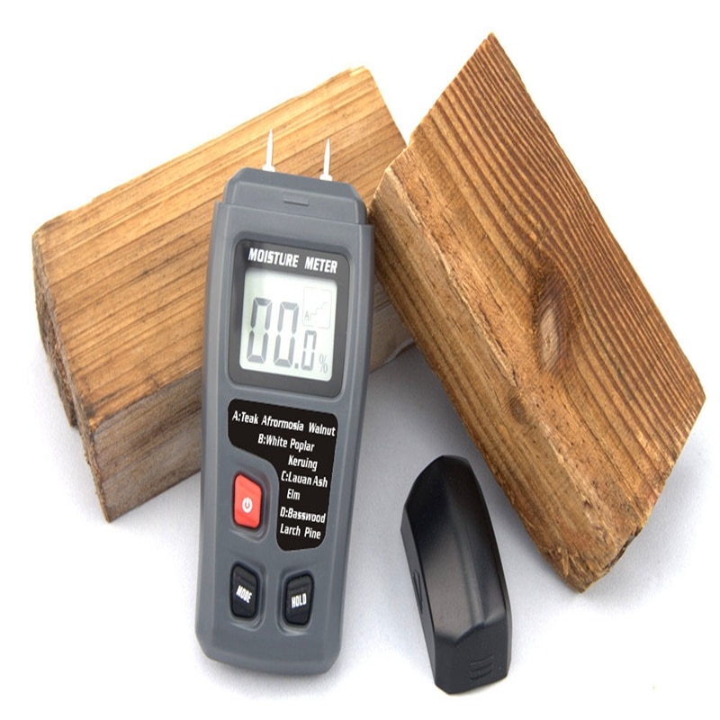 Digitale Hout Vochtmeter Hout Vochtigheid Meetinstrument Timber Vochtige DetectorResolution +-0.1%/Nauwkeurigheid 0.5% Bereik: 0 ~ 99.9%