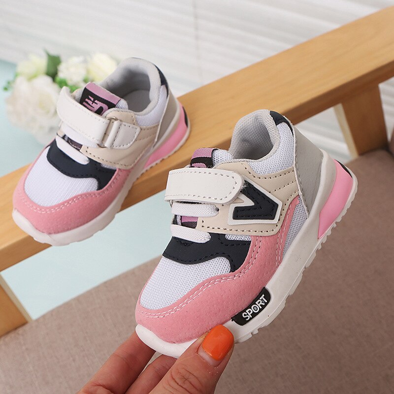 Mesh Kinderen Schoenen Sport Ademende Jongens Sneakers Kinderen Schoenen voor Meisjes Dikke Zool Casual Kind Platte Antislip Schoenen B01173