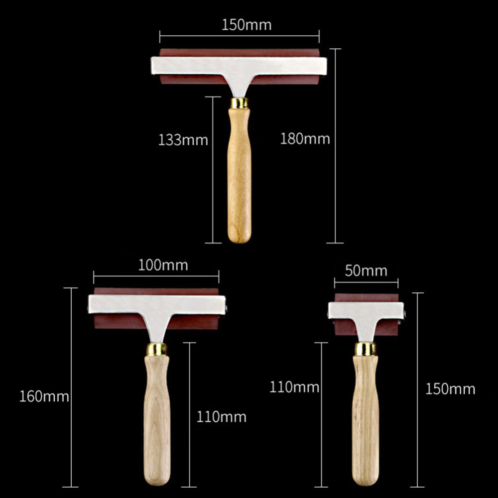 5/10/15cm Heavy Duty Hard Rubber Roller Printing Ink Artists Tool Paint Tool Sets Hard Rubber Brayer Roller for Pri