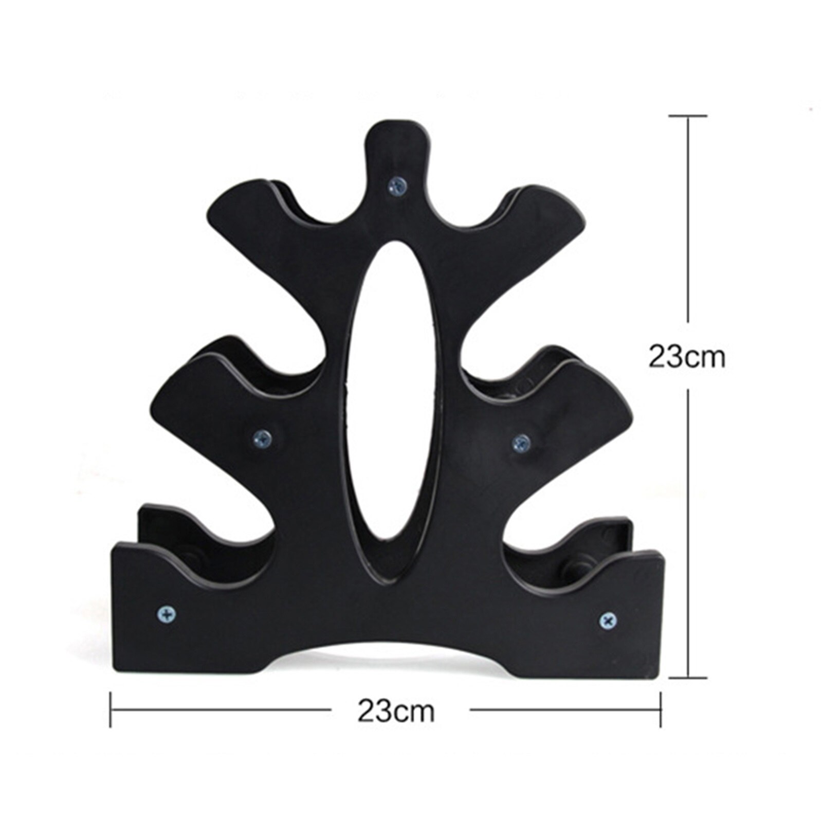 3-Tier PVC Dumbbell Storage Rack Stand For Multilevel Hand Weight Tower Stand For Gym Organization