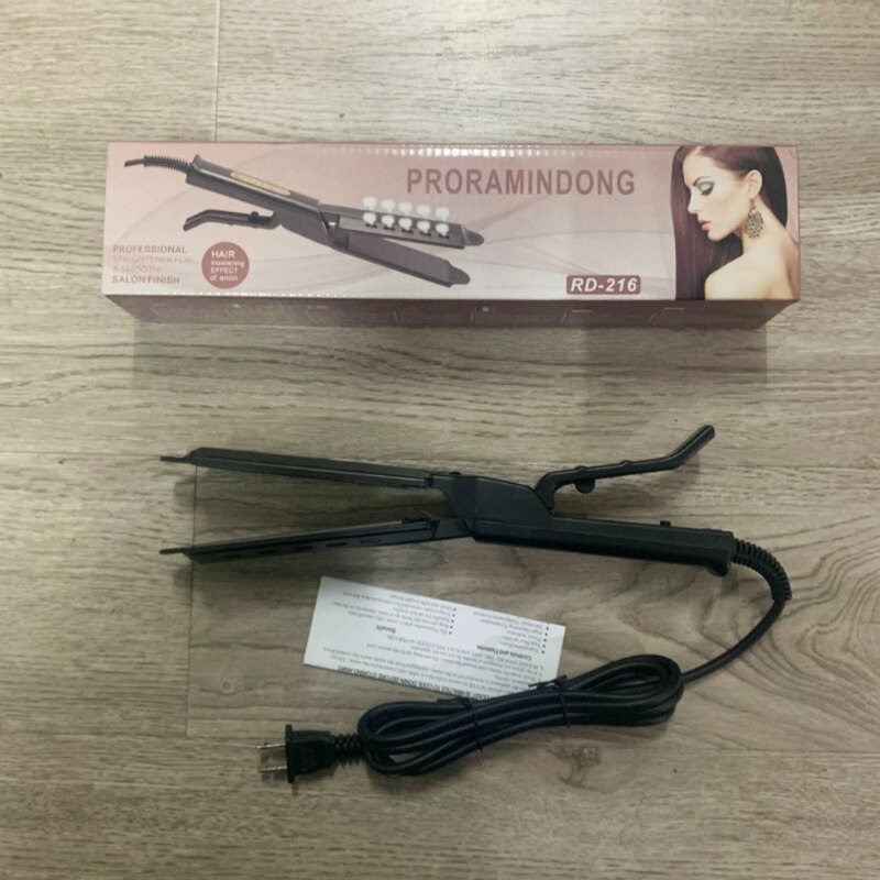 Pro – lisseur de cheveux ondulés, pince à sertir, fer plat, prise AU/UK/EU/US